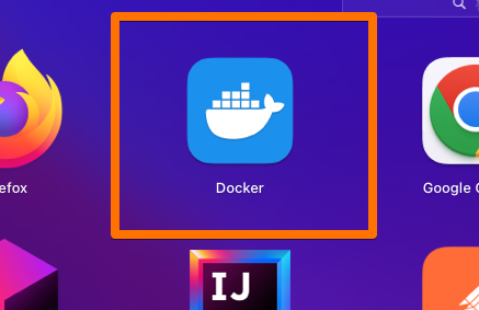 Dockerを開く